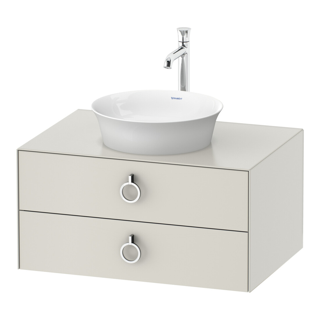 Duravit Waschtischunterschrank White Tulip 80x55cm, No w m, 2 La m G, 1 Konsolenpl.