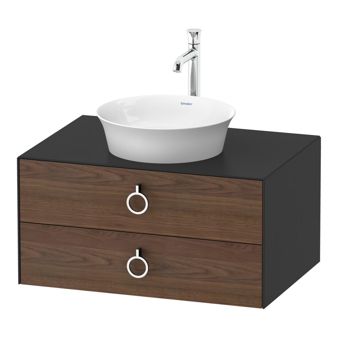 Duravit Waschtischunterschrank White Tulip 80x55cm, US N m/gra m, 2 La m G, 1 Pl