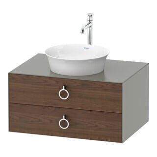 Duravit Waschtischunterschrank White Tulip 80x55cm, US N m/StG m, 2 La m G, 1 Pl