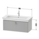Duravit Waschtischunterschrank White Tulip 98,4x45,8cm, E N m/gra m, 1 AZ m G, wh