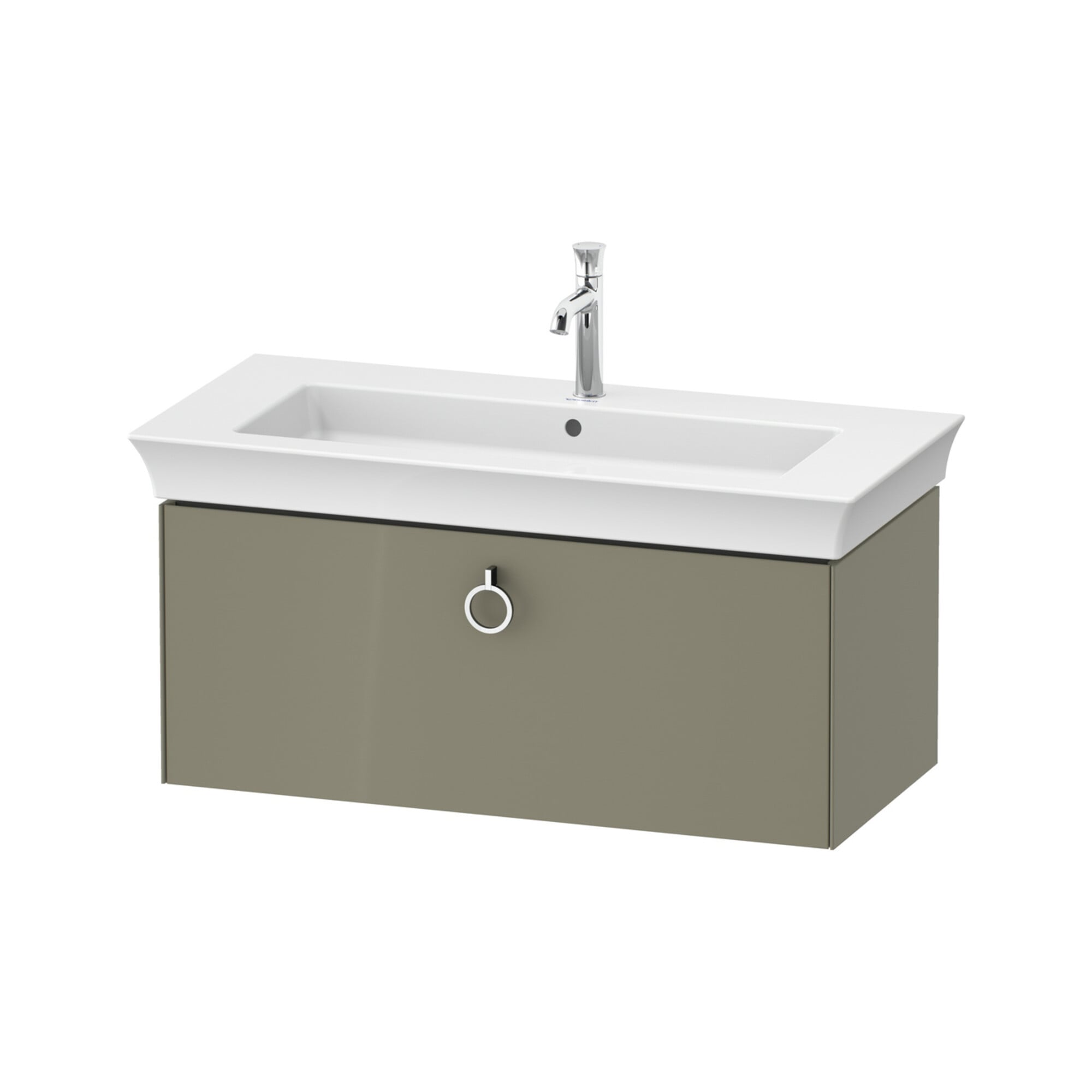 Duravit Waschtischunterschrank White Tulip 98,4x45,8cm, st-g g, 1 AZ m Gr., wandhängend