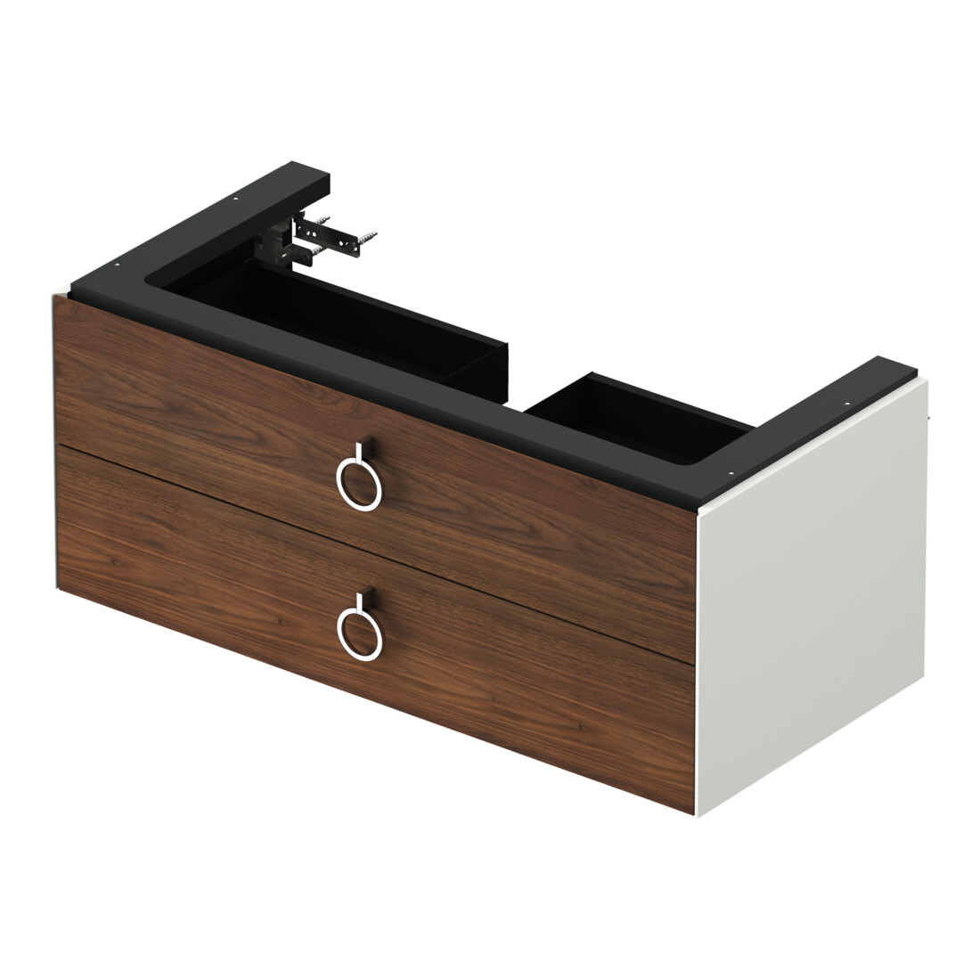 Duravit Waschtischunterschrank White Tulip 98,4x45,8cm, US N m/w m, 2 La m G, wandhängend