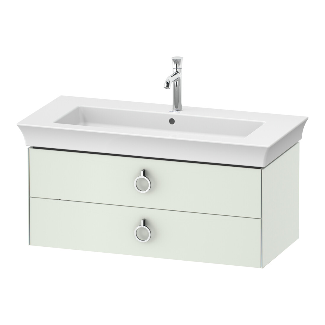 Duravit Waschtischunterschrank White Tulip 98,4x45,8cm, w m, 2 Schubk. m Gr., wandhängend