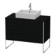 Duravit Waschtischunterschrank XSquare 100x54,8cm, E sw, f Kons, 2 Ausz., steh.-1