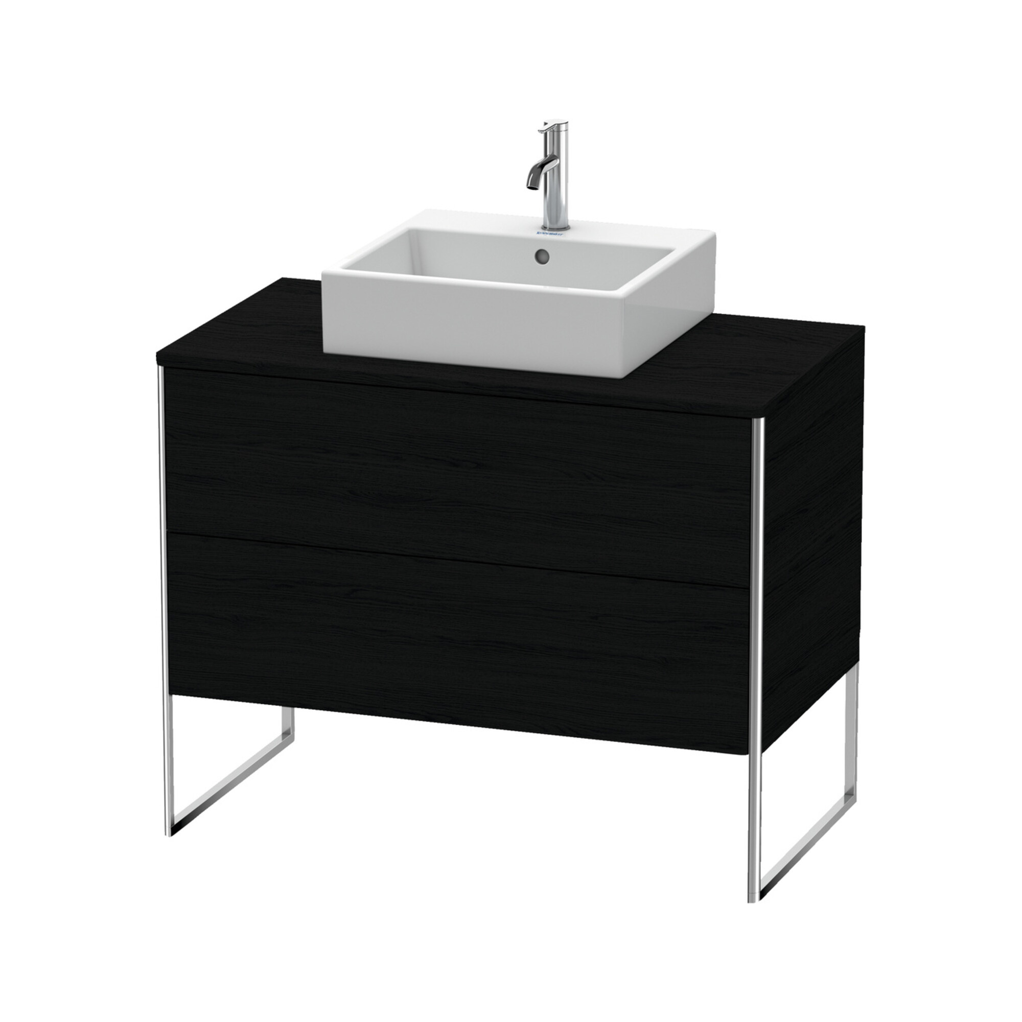 Duravit Waschtischunterschrank XSquare 100x54,8cm, E sw, f Kons, 2 Ausz., steh.