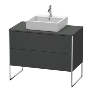 Duravit Waschtischunterschrank XSquare 100x54,8cm, gra m, f K, 2 Ausz., steh.
