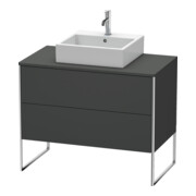 Duravit Waschtischunterschrank XSquare 100x54,8cm, gra m, f K, 2 Ausz., steh.