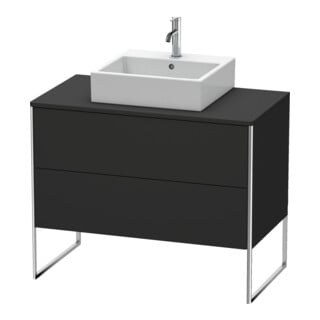 Duravit Waschtischunterschrank XSquare 100x54,8cm, gra matt, f K, 2 AZ, steh.