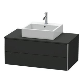 Duravit Waschtischunterschrank XSquare 100x54,8cm, gra matt, f Kons., 2 La, wd