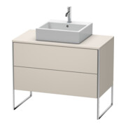 Duravit Waschtischunterschrank XSquare 100x54,8cm, Tau, f Kons, 2 Ausz., steh.