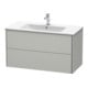 Duravit Waschtischunterschrank XSquare 101x47,8cm, betongr m, 2 Schubk., wandhängend