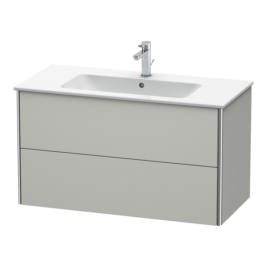 Duravit Waschtischunterschrank XSquare 101x47,8cm, betongr m, 2 Schubk., wandhängend
