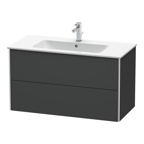 Duravit Waschtischunterschrank XSquare 101x47,8cm, graph m, 2 Schubk., wandhängend