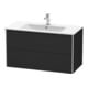 Duravit Waschtischunterschrank XSquare 101x47,8cm, graph matt, 2 Schubk., wandhängend-1