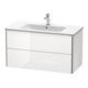 Duravit Waschtischunterschrank XSquare 101x47,8cm, we hgl, 2 Schubk., wandhängend