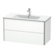Duravit Waschtischunterschrank XSquare 101x47,8cm, we matt, 2 Schubk., wandhängend-1