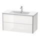 Duravit Waschtischunterschrank XSquare 101x47,8cm, we s-matt, 2 Schubk., wandhängend-1