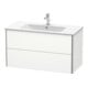 Duravit Waschtischunterschrank XSquare 101x47,8cm, we s-matt, 2 Schubk., wandhängend-2