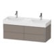 Duravit Waschtischunterschrank XSquare 118,4x46x39,7cm, 4 La, wandhängend, bas. m