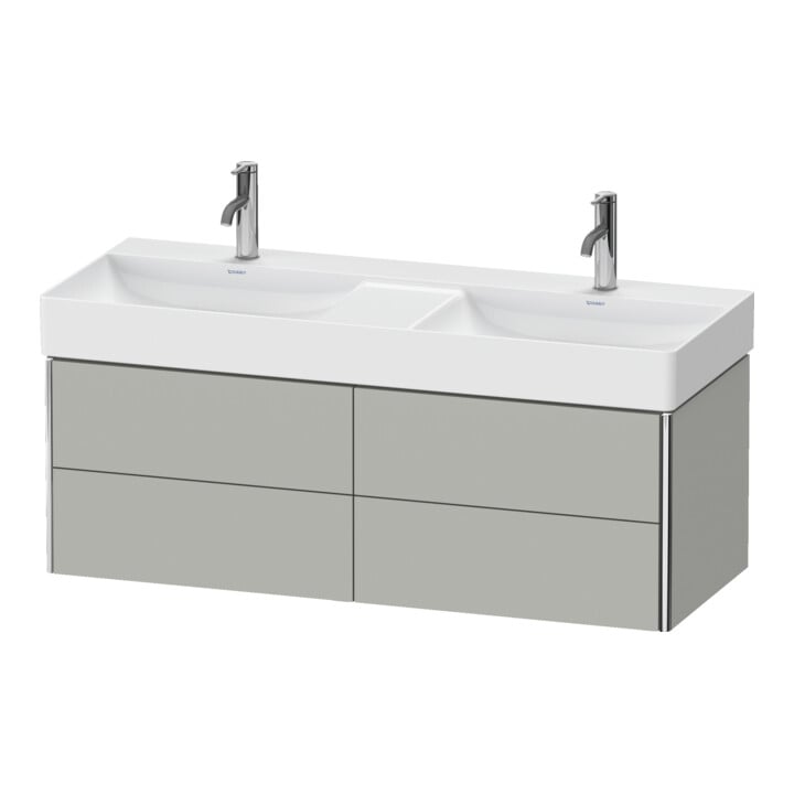 Duravit Waschtischunterschrank XSquare 118,4x46x39,7cm, 4 La, wandhängend, betongr m