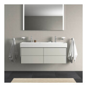Duravit Waschtischunterschrank XSquare 118,4x46x39,7cm, 4 La, wandhängend, betongr m-5