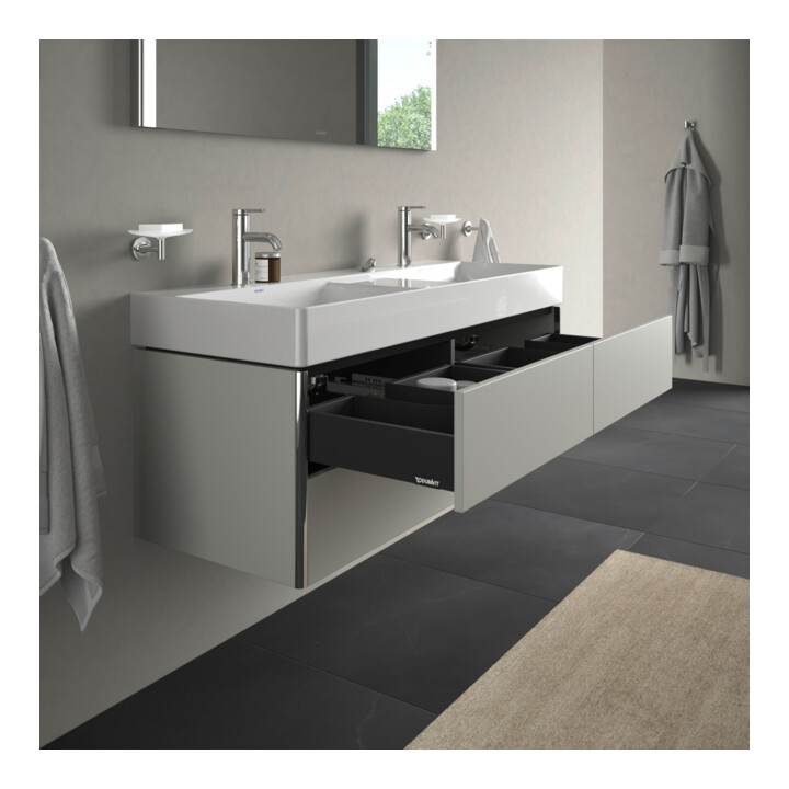 Duravit Waschtischunterschrank XSquare 118,4x46x39,7cm, 4 La, wandhängend, betongr m