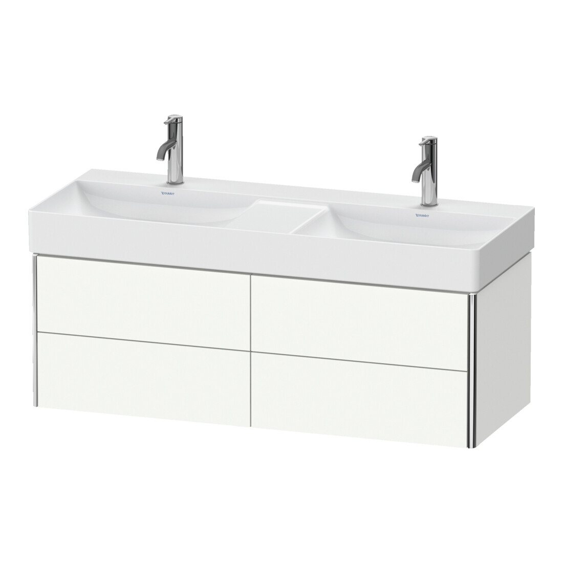 Duravit Waschtischunterschrank XSquare 118,4x46x39,7cm, 4 La, wandhängend, we s-matt
