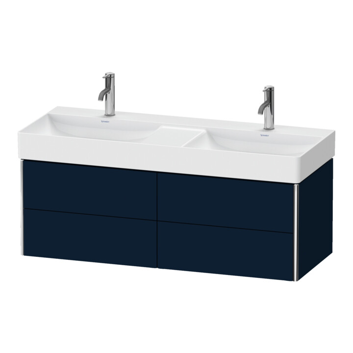 Duravit Waschtischunterschrank XSquare 118,4x46x39,7cm, 4 La, wd, blau s-matt