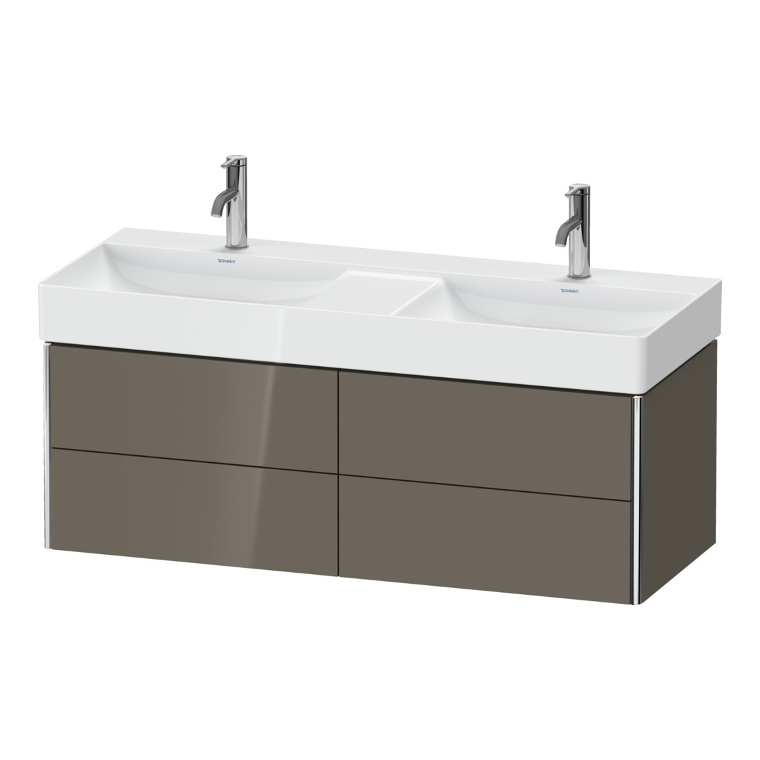 Duravit Waschtischunterschrank XSquare 118,4x46x39,7cm, 4 La, wd, flan. Gr hgl