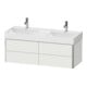Duravit Waschtischunterschrank XSquare 118,4x46x39,7cm, 4 La, wd, No we s-matt