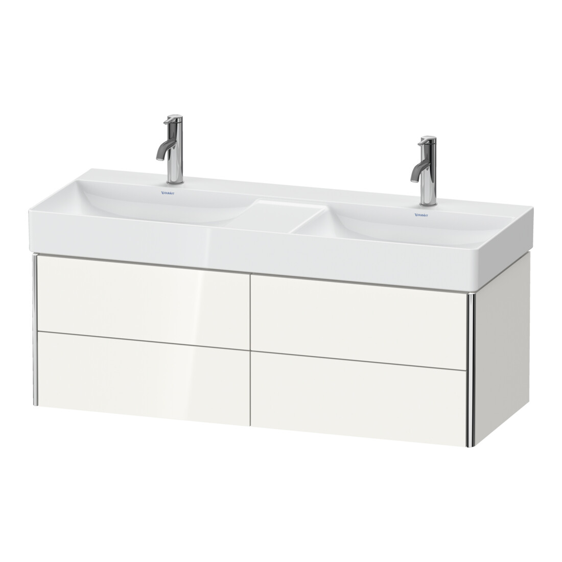 Duravit Waschtischunterschrank XSquare 118,4x46x39,7cm, 4 La, wd, st-g s-matt