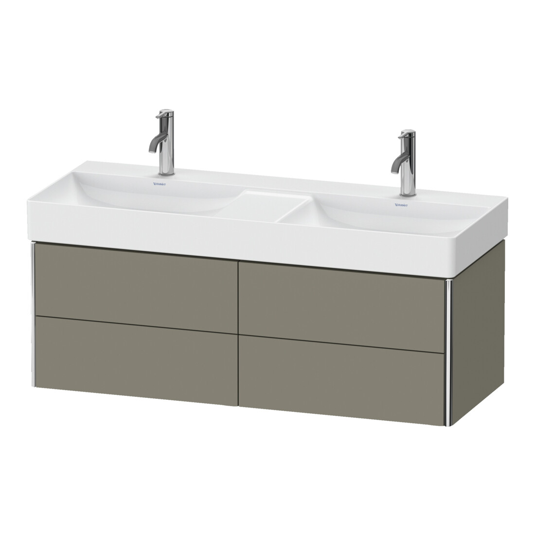 Duravit Waschtischunterschrank XSquare 118,4x46x39,7cm, 4 La, wd, st-g s-matt