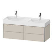 Duravit Waschtischunterschrank XSquare 118,4x46x39,7cm, 4 Schubk., wandhängend, Taupe-4