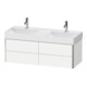 Duravit Waschtischunterschrank XSquare 118,4x46x39,7cm, 4 Schubk., wandhängend, we m