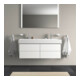 Duravit Waschtischunterschrank XSquare 118,4x46x39,7cm, 4 Schubk., wandhängend, we m-4