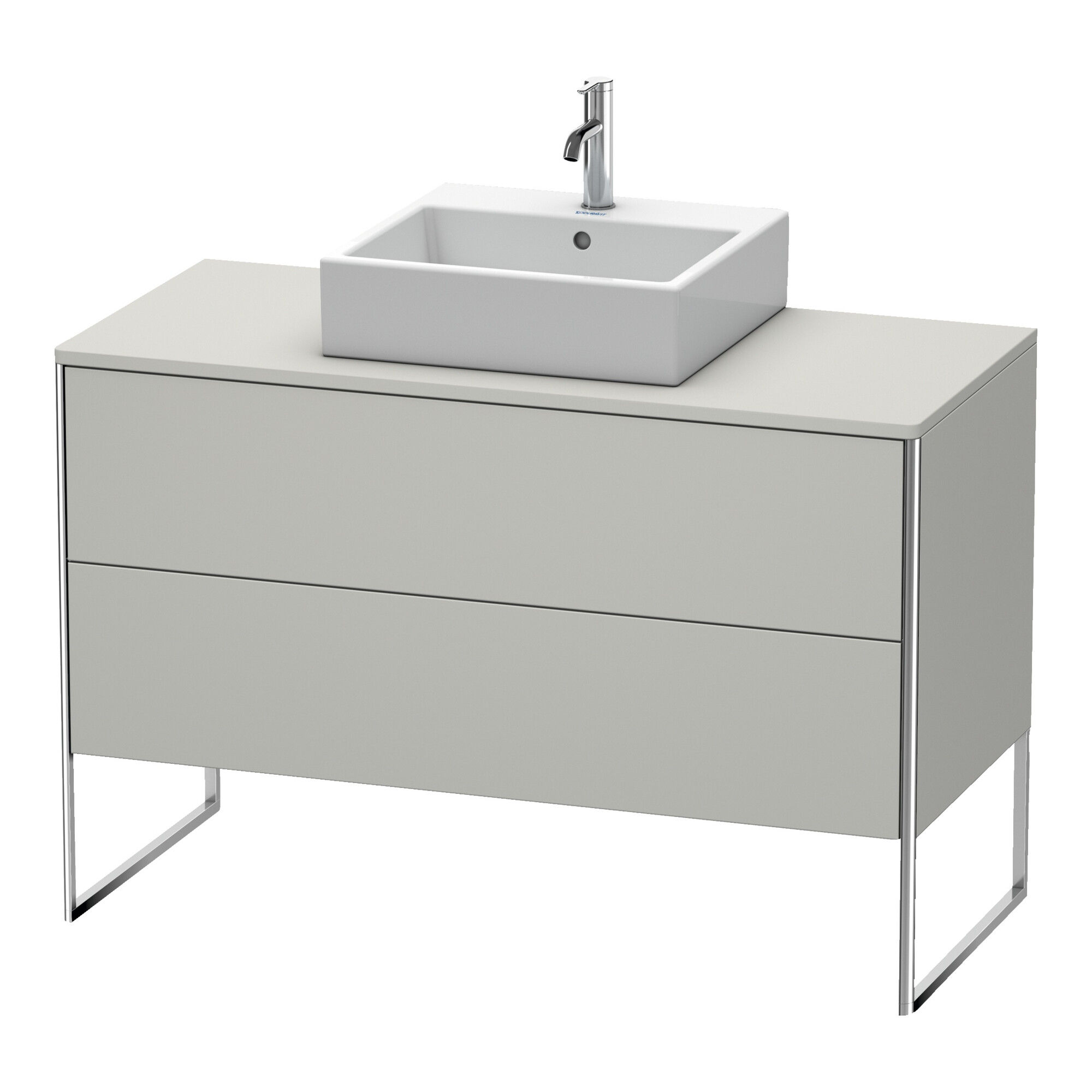 Duravit Waschtischunterschrank XSquare 120x54,8cm, bg m, f Kons, 2 Ausz., steh.