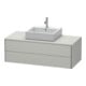 Duravit Waschtischunterschrank XSquare 120x54,8cm, bg m, f Kons., 2 La, wandhängend-1