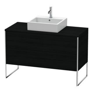 Duravit Waschtischunterschrank XSquare 120x54,8cm, E sw, f Kons, 2 Ausz., steh.