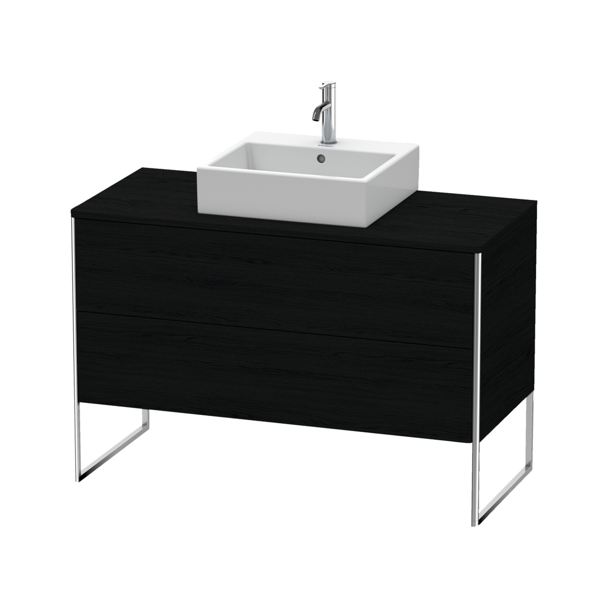 Duravit Waschtischunterschrank XSquare 120x54,8cm, E sw, f Kons, 2 Ausz., steh.