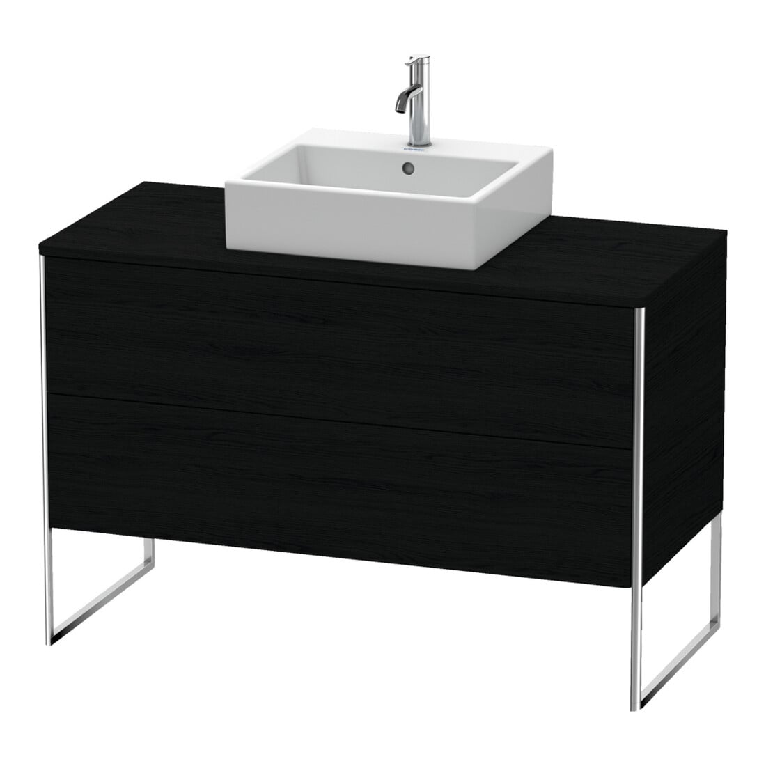 Duravit Waschtischunterschrank XSquare 120x54,8cm, E sw, f Kons, 2 Ausz., steh.