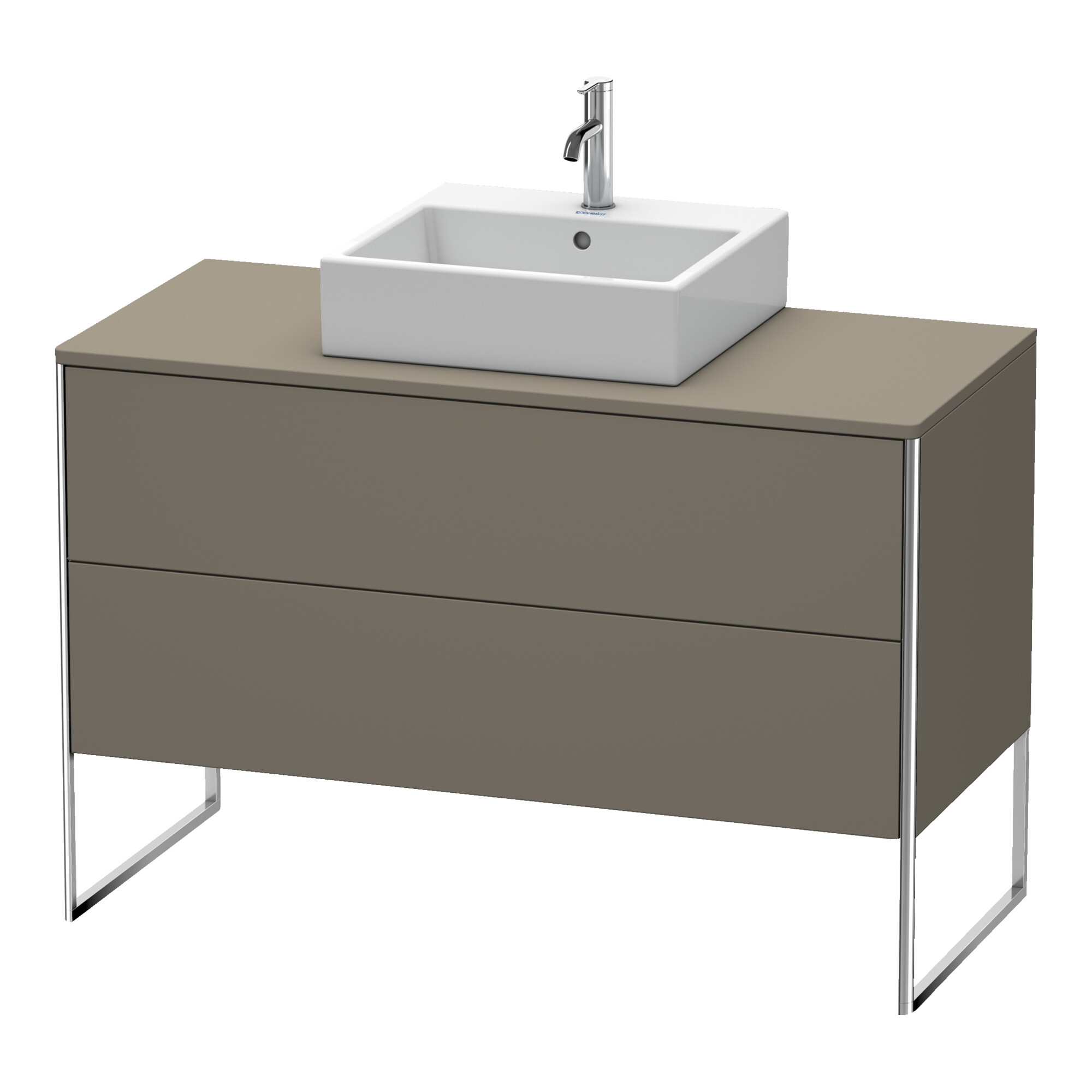 Duravit Waschtischunterschrank XSquare 120x54,8cm, f G m, f K, 2 Ausz., steh.