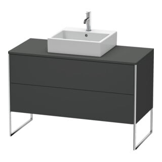 Duravit Waschtischunterschrank XSquare 120x54,8cm, gra m, f K, 2 Ausz., steh.