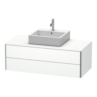 Duravit Waschtischunterschrank XSquare 120x54,8cm, w matt, f Kons., 2 La, wandhängend