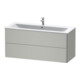 Duravit Waschtischunterschrank XSquare 121x47,8cm, betongr m, 2 Schubk., wandhängend