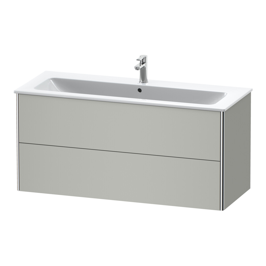 Duravit Waschtischunterschrank XSquare 121x47,8cm, betongr m, 2 Schubk., wandhängend