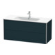 Duravit Waschtischunterschrank XSquare 121x47,8cm, bl s-matt, 2 Schubk., wandhängend