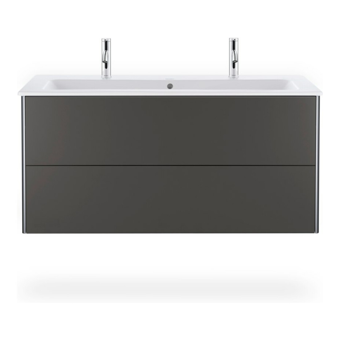 Duravit Waschtischunterschrank XSquare 121x47,8cm, graph m, 2 Schubk., wandhängend