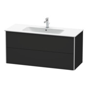 Duravit Waschtischunterschrank XSquare 121x47,8cm, graph matt, 2 Schubk., wandhängend