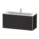 Duravit Waschtischunterschrank XSquare 121x47,8cm, graph matt, 2 Schubk., wandhängend-2