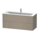Duravit Waschtischunterschrank XSquare 121x47,8cm, lei, 2 Schubk., wandhängend